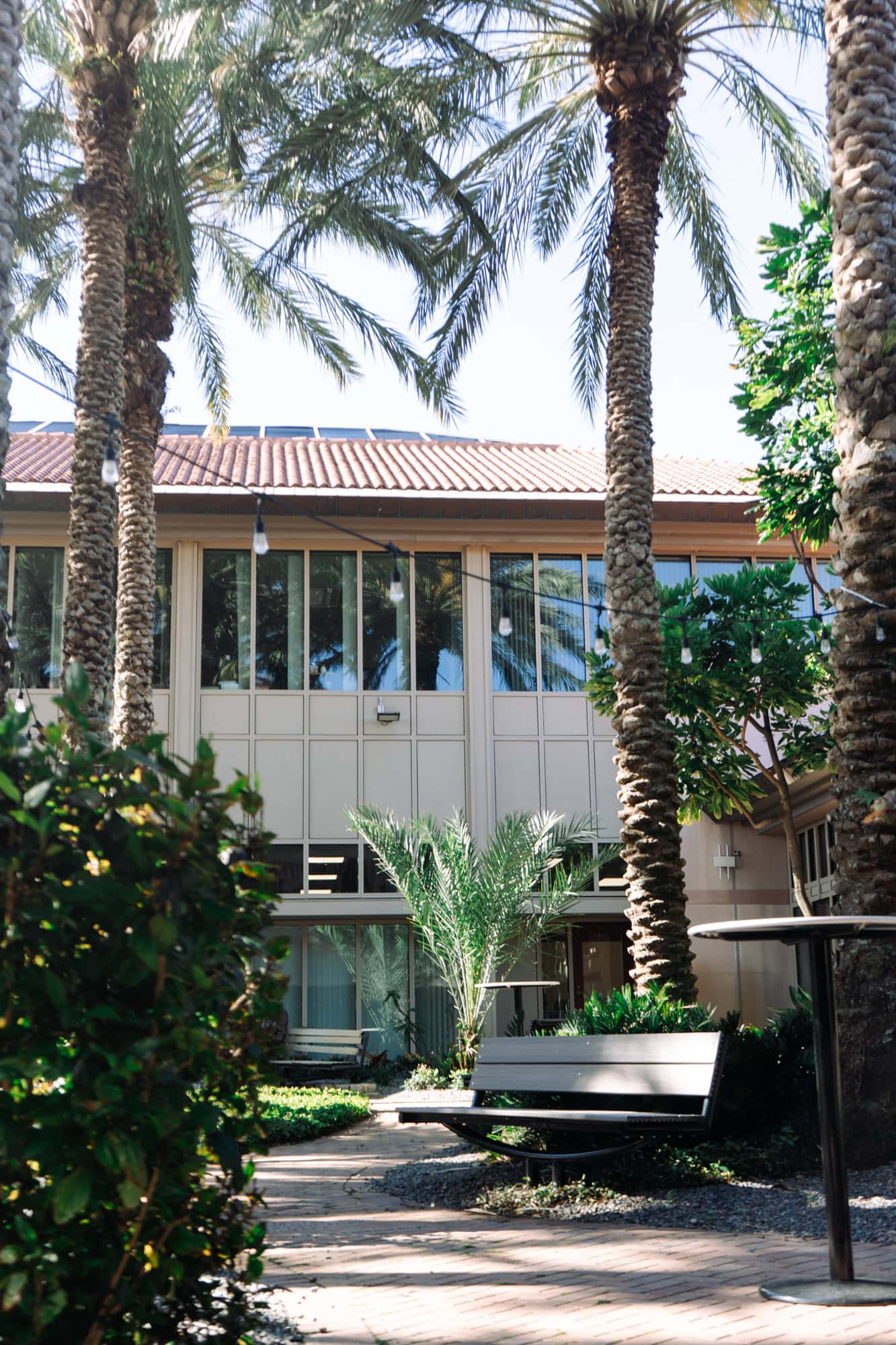 Another view of the courtyard of Poynter Institute