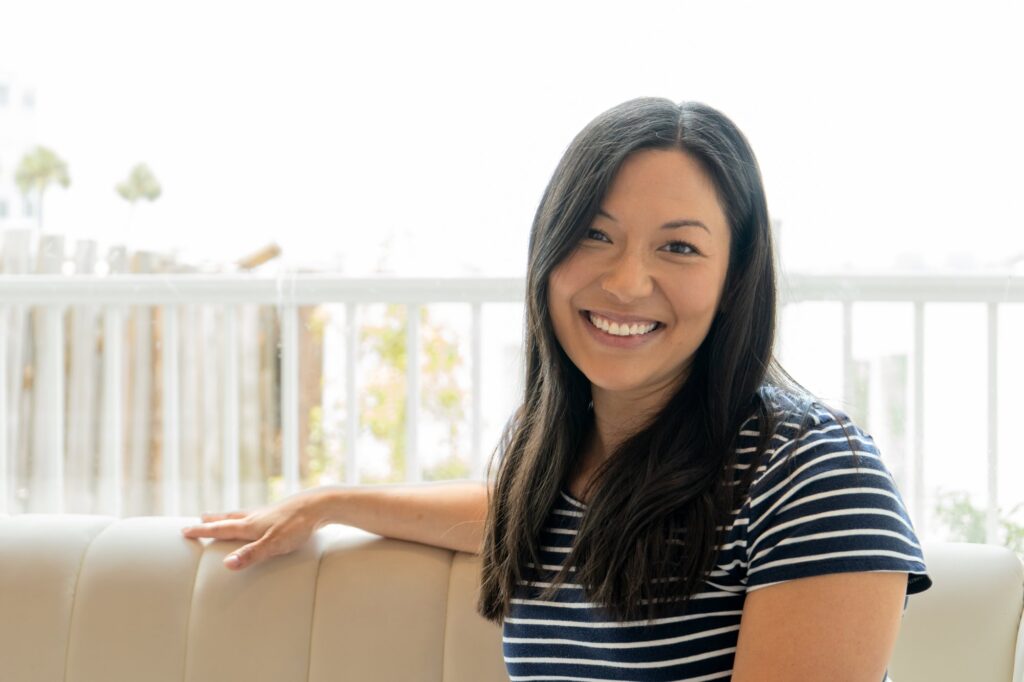 Portrait of Audra, Tampa wedding planner with Til Death Weddings & Design, smiling in natural light during her feature session with Erin Vestal Photography.